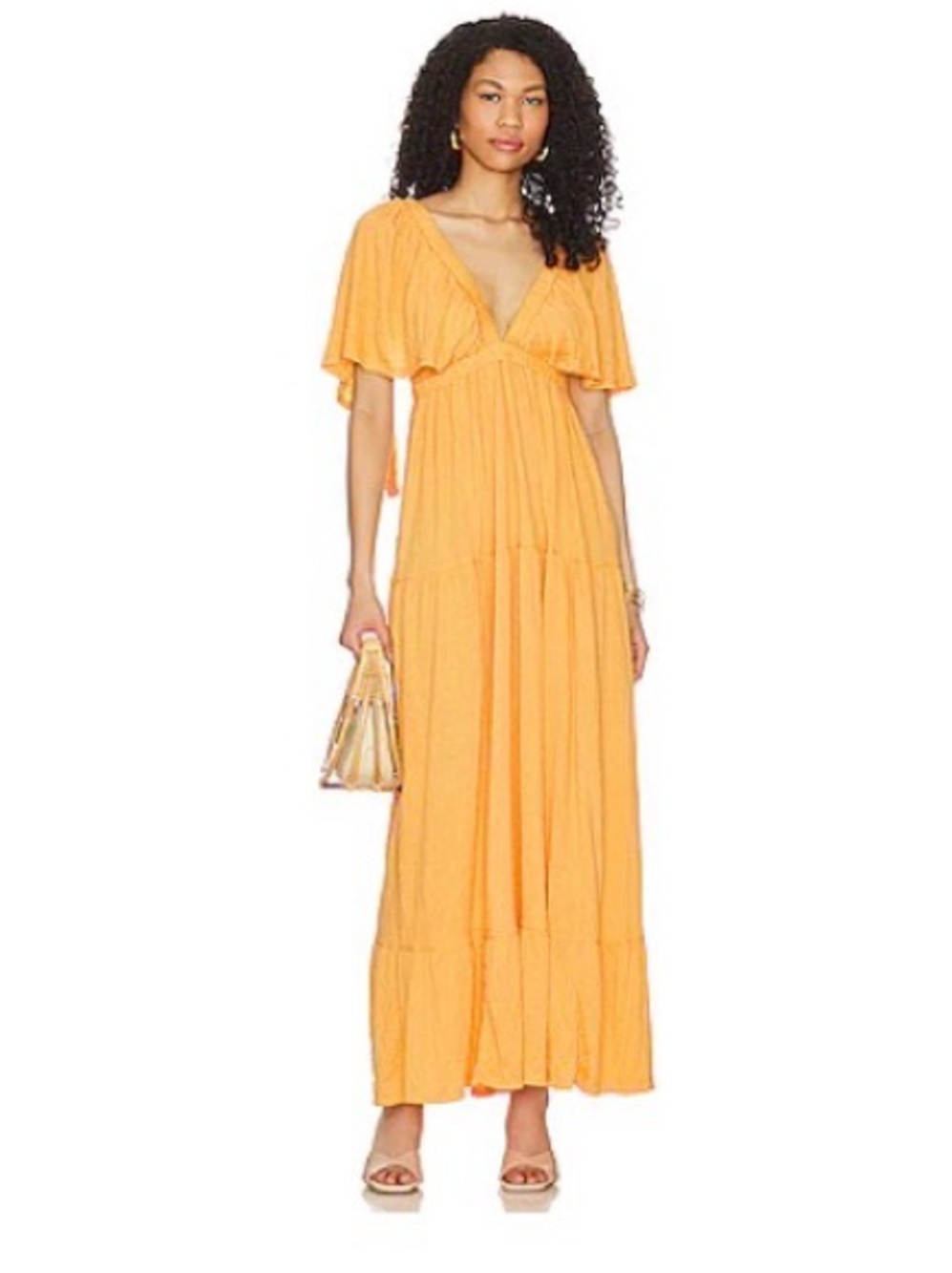 La La Maxi dress in Golden Pollen